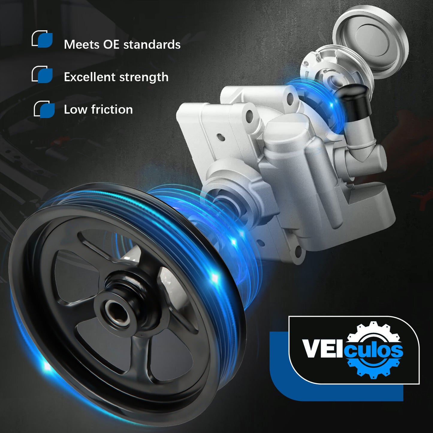 Power Steering Pump w/ Pulley For 2003-2006 for Toyota Matrix for Pontiac Vibe 21-5345