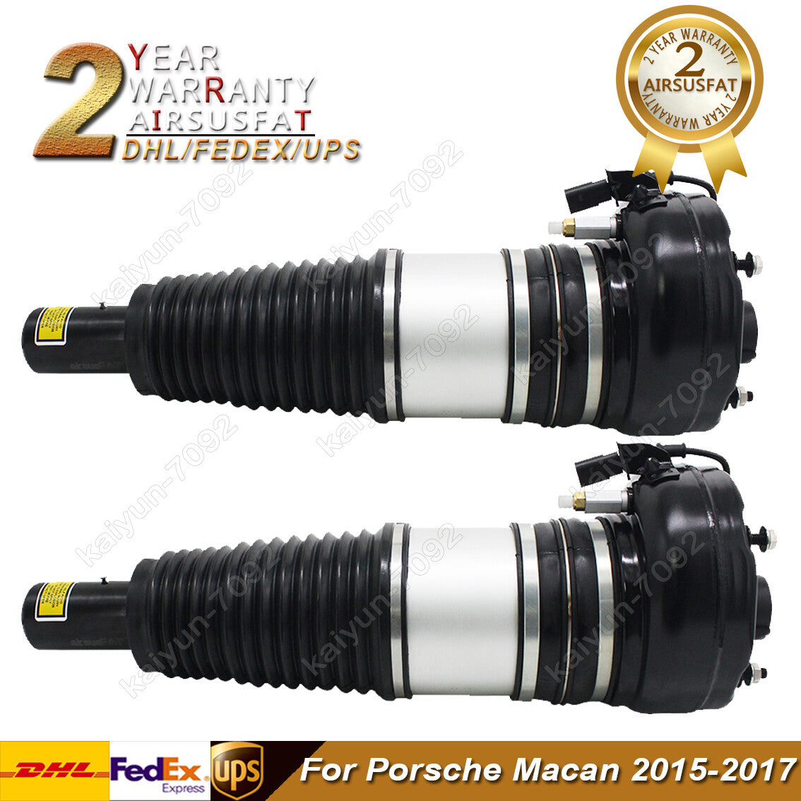2x for Porsche Macan 95B Front Suspension Air Shock Absorber Struts 2015-2017