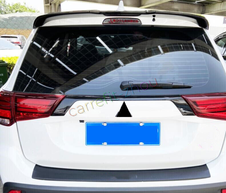 2016-2020 for Mitsubishi Outlander Black ABS Rear Door Trunk Decor Cover Replace