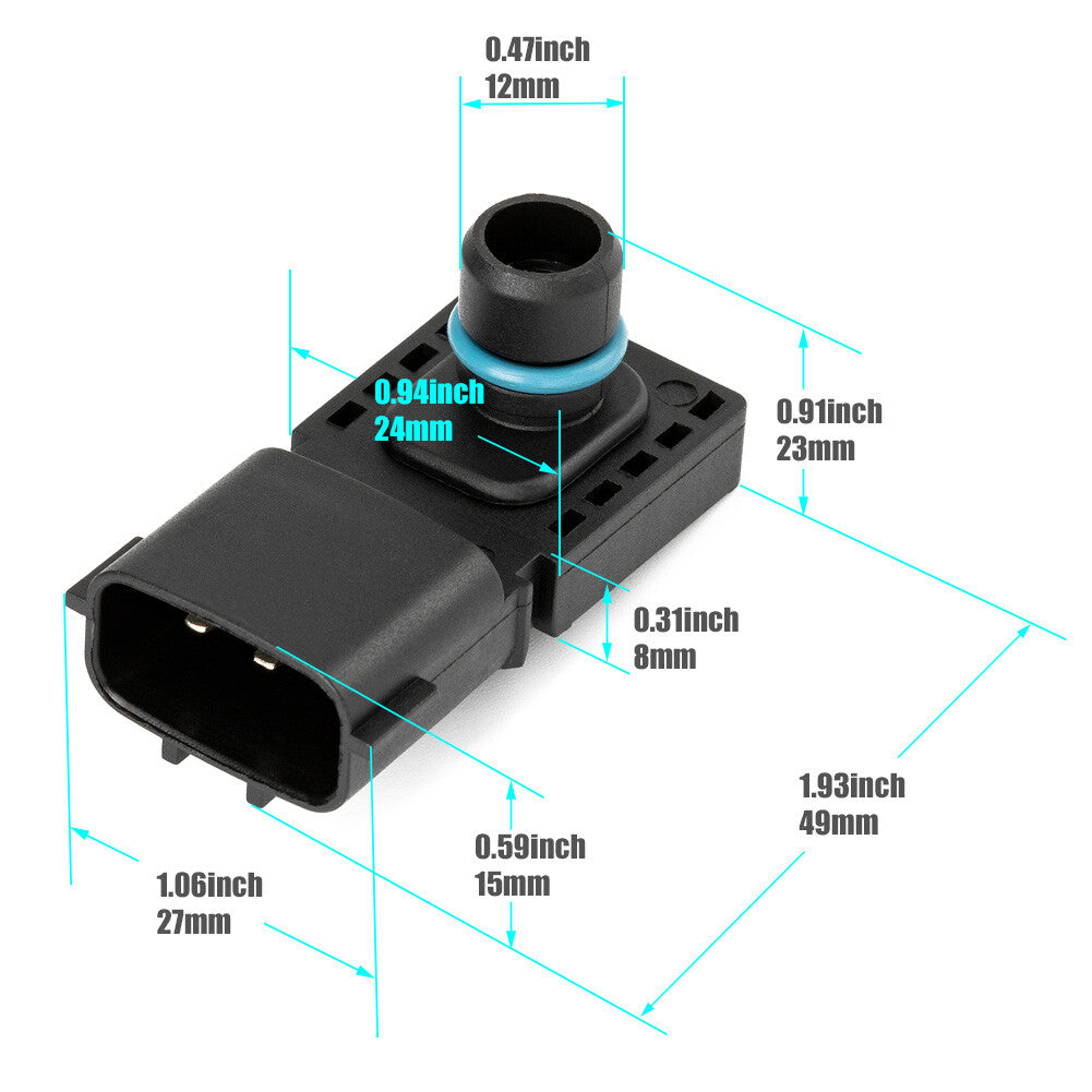 1x TPS Sensor 22365-AM60A for Nissan Sentra Murano Q70L 2015-2019 16 17 18