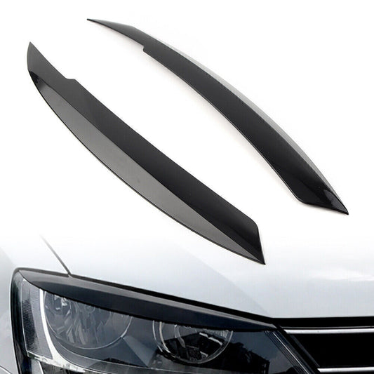 2pcs Headlight Eyelid Eyebrow Trim Cover for VW for Jetta MK6 Sagitar NCS 2010-2018