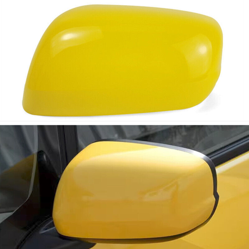 Yellow LH Rearview Mirror Cover Shell Housing Cap for Honda Fit/Jazz 2009-2013
