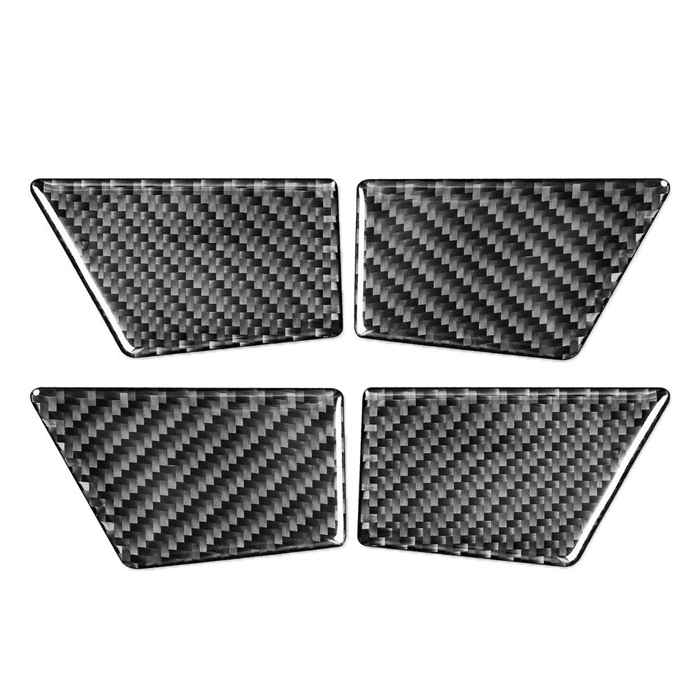 for Ford Mondeo 2013-19 4x Door Handle Bowl Panel Cover TrimCarbon Fiber Black