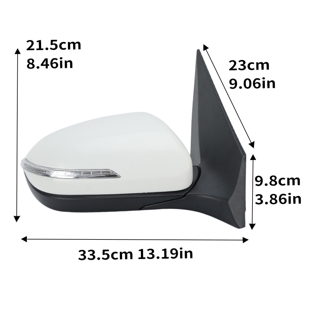 for Hyundai I20 MK2 GB IB 2015-2020 Wing Mirror Rear View Mirror Right White 5 Wire