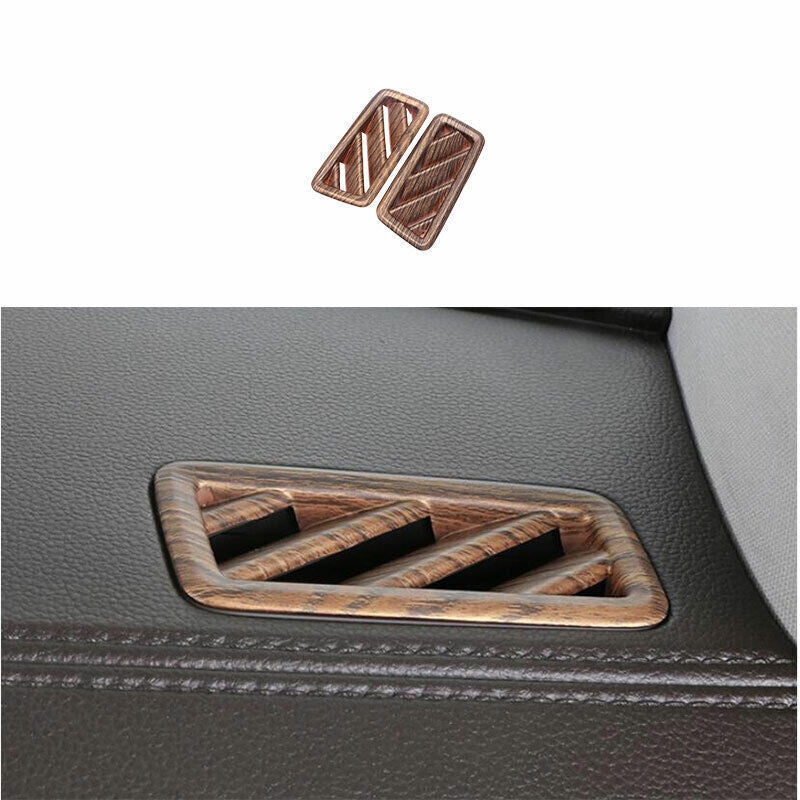 for Volkswagen Atlas 18-23 ABS Wood Grain Dashboard Upper Air Outlet Vent Trim