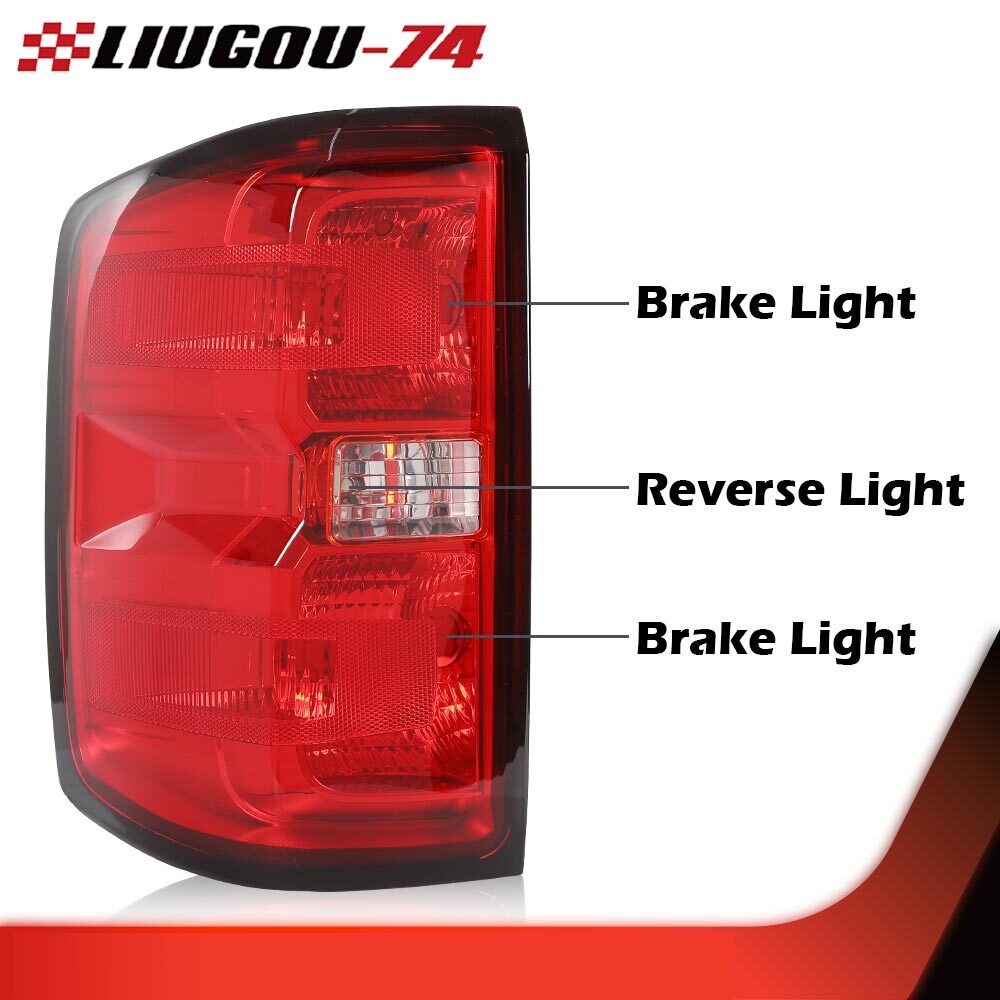 Suitable for 2014-2018 for Chevrolet Silverado 1500 Taillight Brake Light Driver LH Side 1 Piece