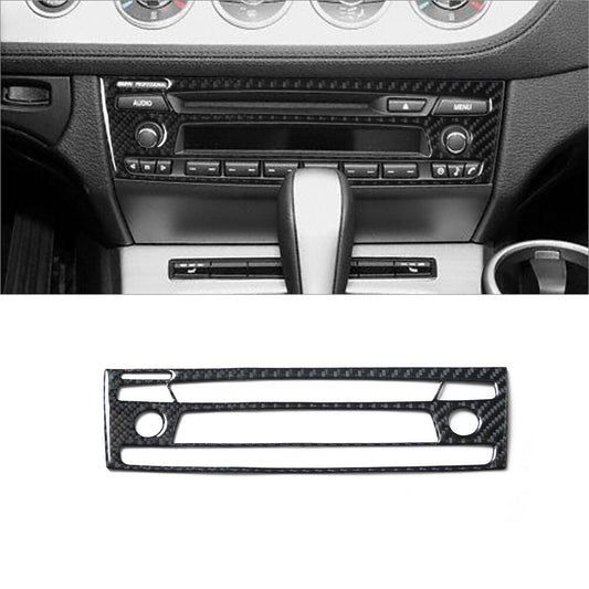 Carbon Fiber Interior Radio With CD Player Cover Trim for BMW Z4 E89 2009-2016
