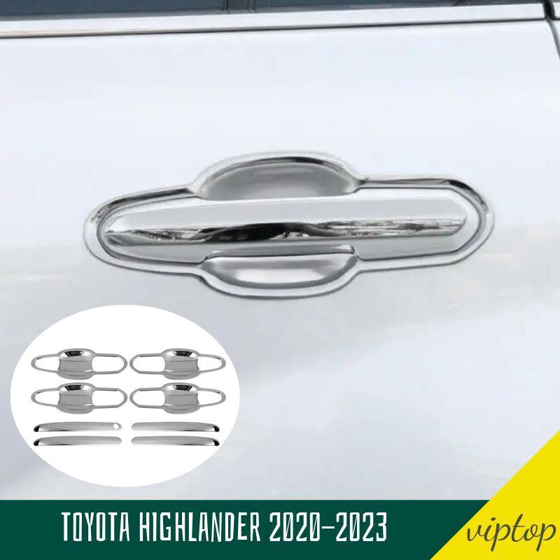 Chrome Titanium Exterior Side Door Bowl Cover Trim for Toyota Highlander 20-2023