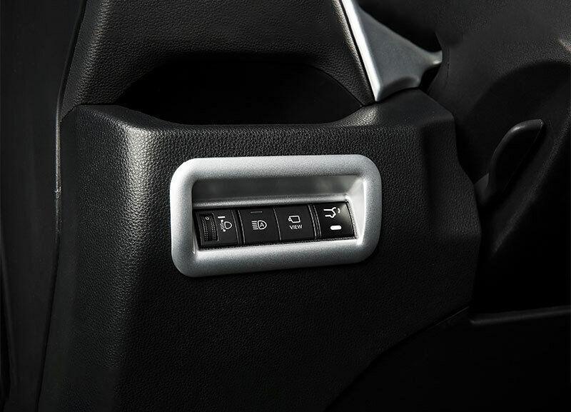 for Toyota RAV4 2019-2022 Matte Silver Function Control Button Frame Trim 1PCS