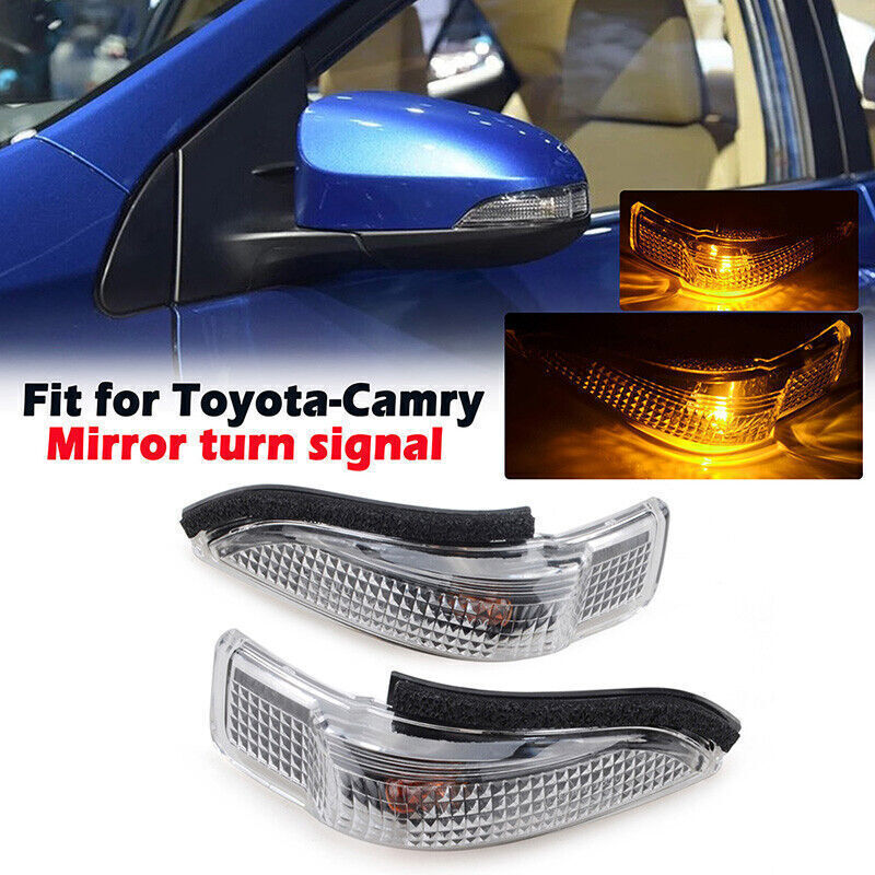 2pc for 2014-2017 for Toyota for Camry for Corolla Car Side Mirror Turn Signal Light Lamp