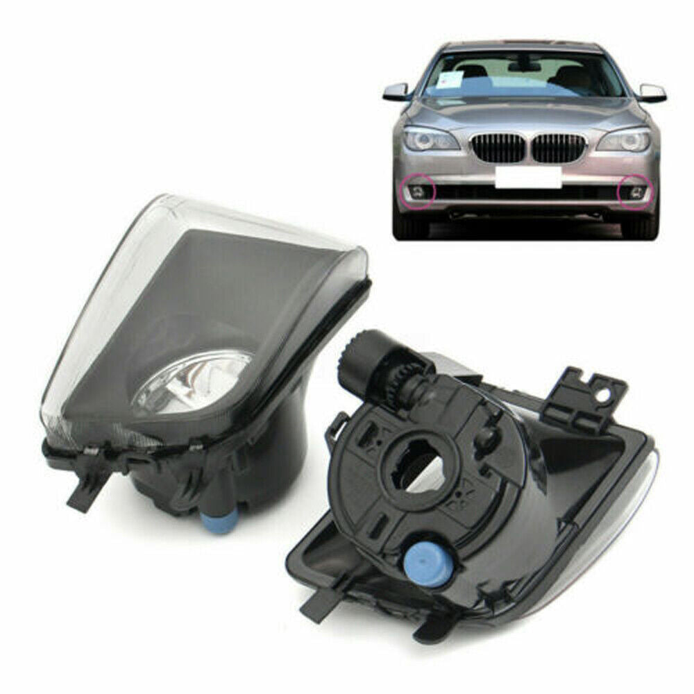 Left+Right Front Fog Light Lamp Shell Cover Set Fit for BMW F01 F02 F04 740i 750