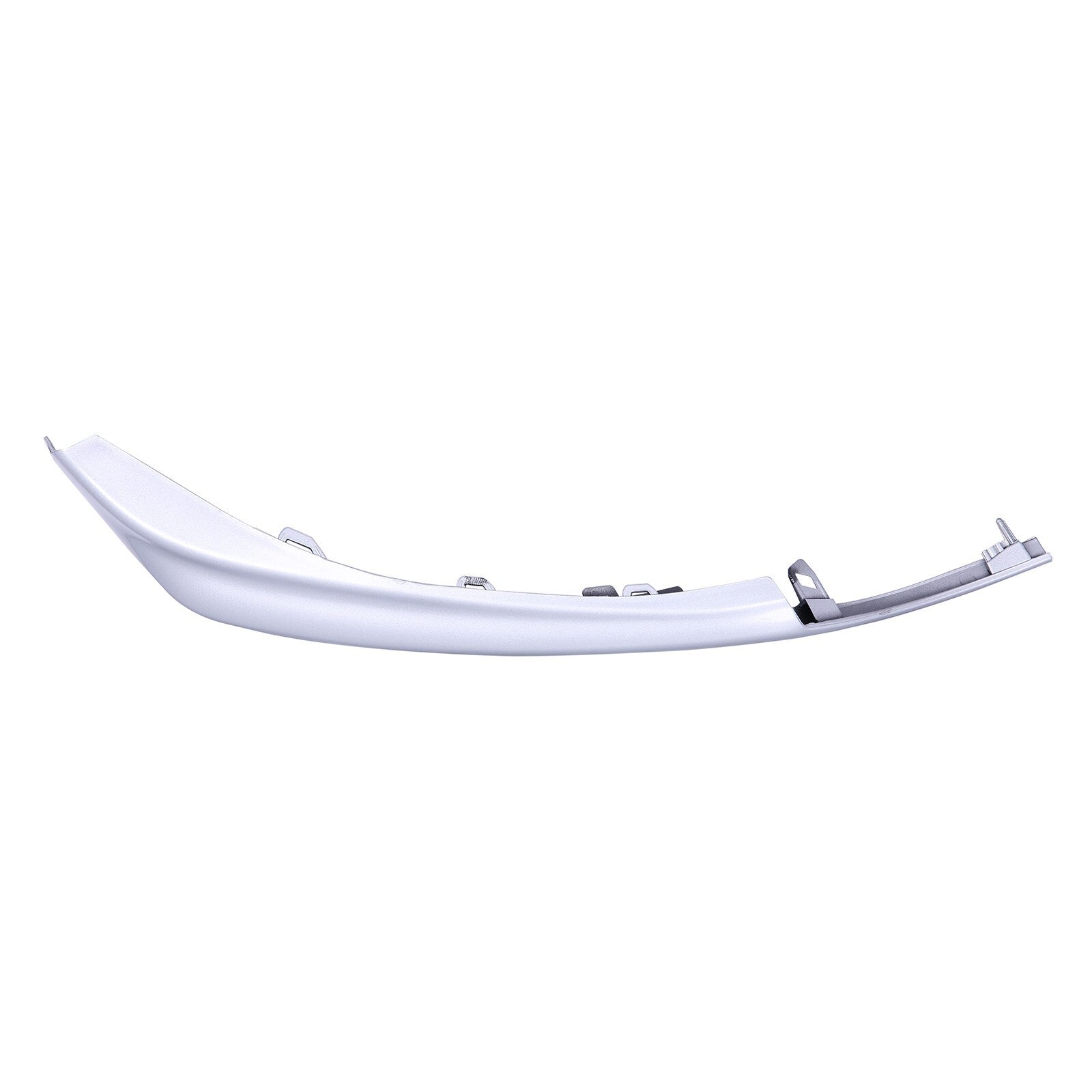 Pair of silver grille trim pieces for the front bumper of 2018-2020 for Toyota for Camry SE XSE.