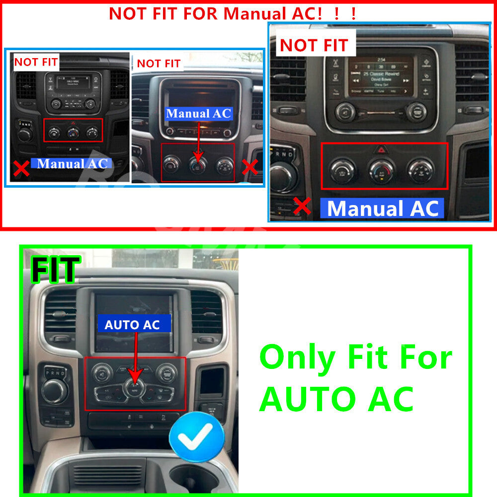 Android 13 Car Stereo Radio Camera Fit for Dodge for RAM 1500 2500 3500 2013-2018