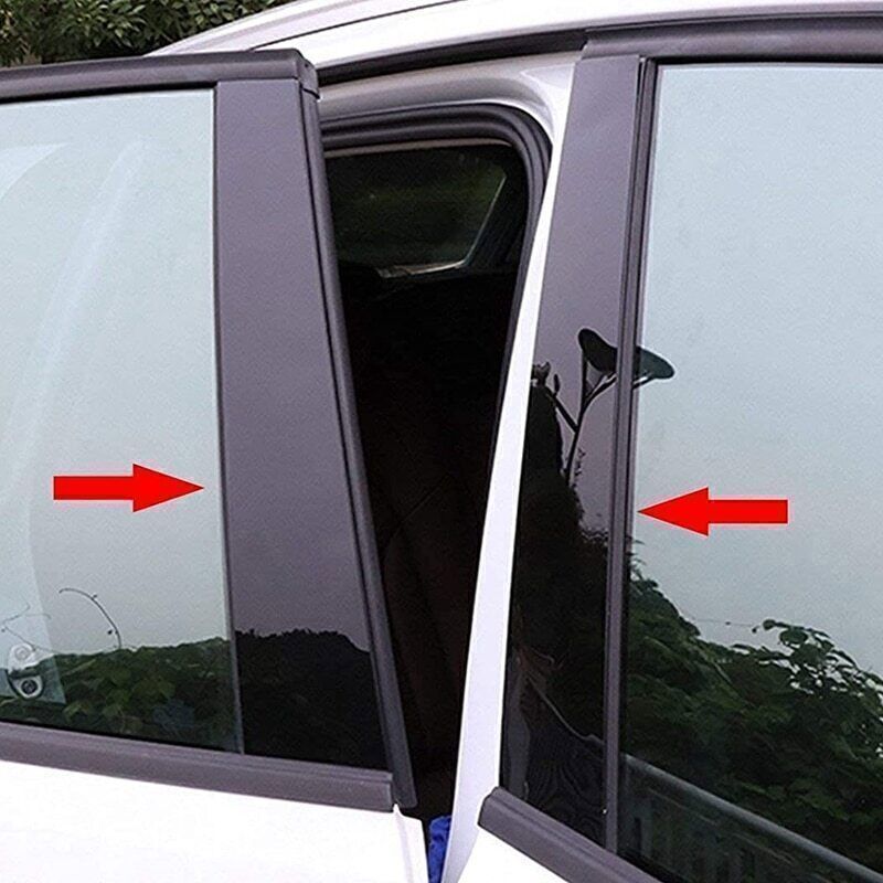 for Volvo XC60 18-2024 Piano Black Pillar Posts Door Window Molding Strip Trims