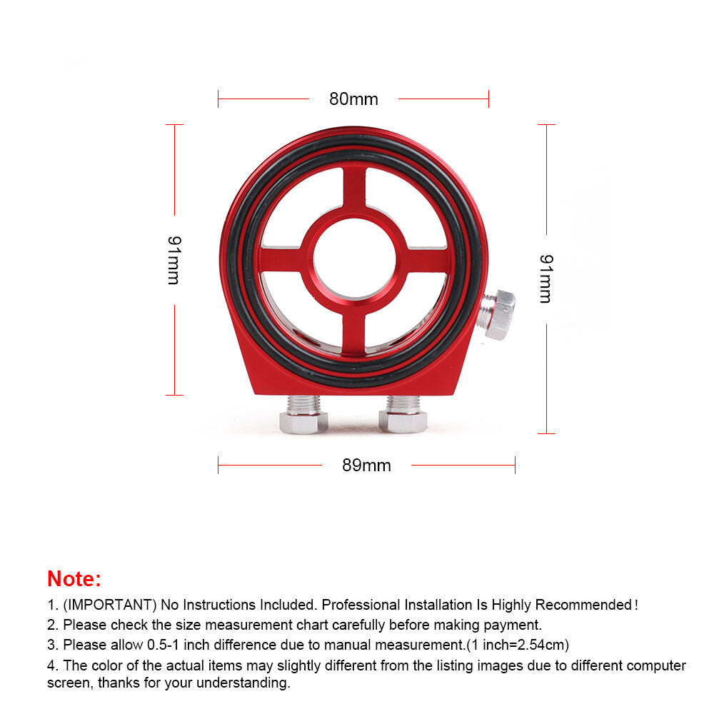 Oil filter cooler sandwich plate adapter oil pressure thermometer adapter accessories