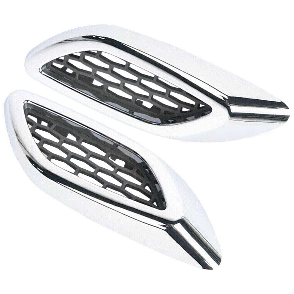Front RHLH Side Lateral Chrome Fender Air Vent Trim Bright for Maserati for Levante