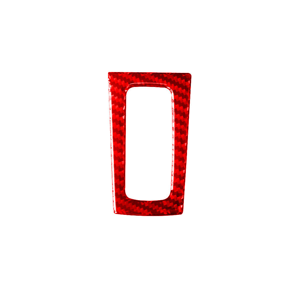 Red Carbon Fiber Parking Button Inner Frame Cover Trim for Nissan Altima 2019-22