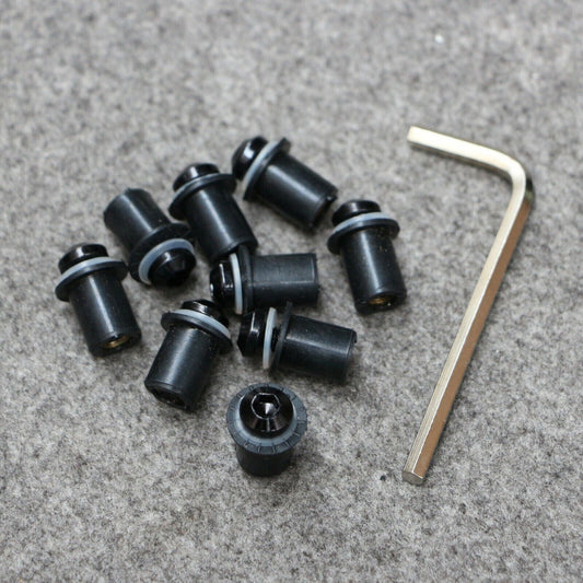 10PCS M5 Windscreen Windshield Bolt Screw Kit Fit For GSXR 600 1000 K1 K2 K3 K6