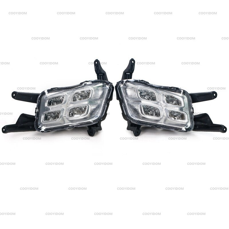 1 pair of LED fog lights, ABS, 12V DRL daytime running lights, suitable for Kia Optima K5 2014-2015