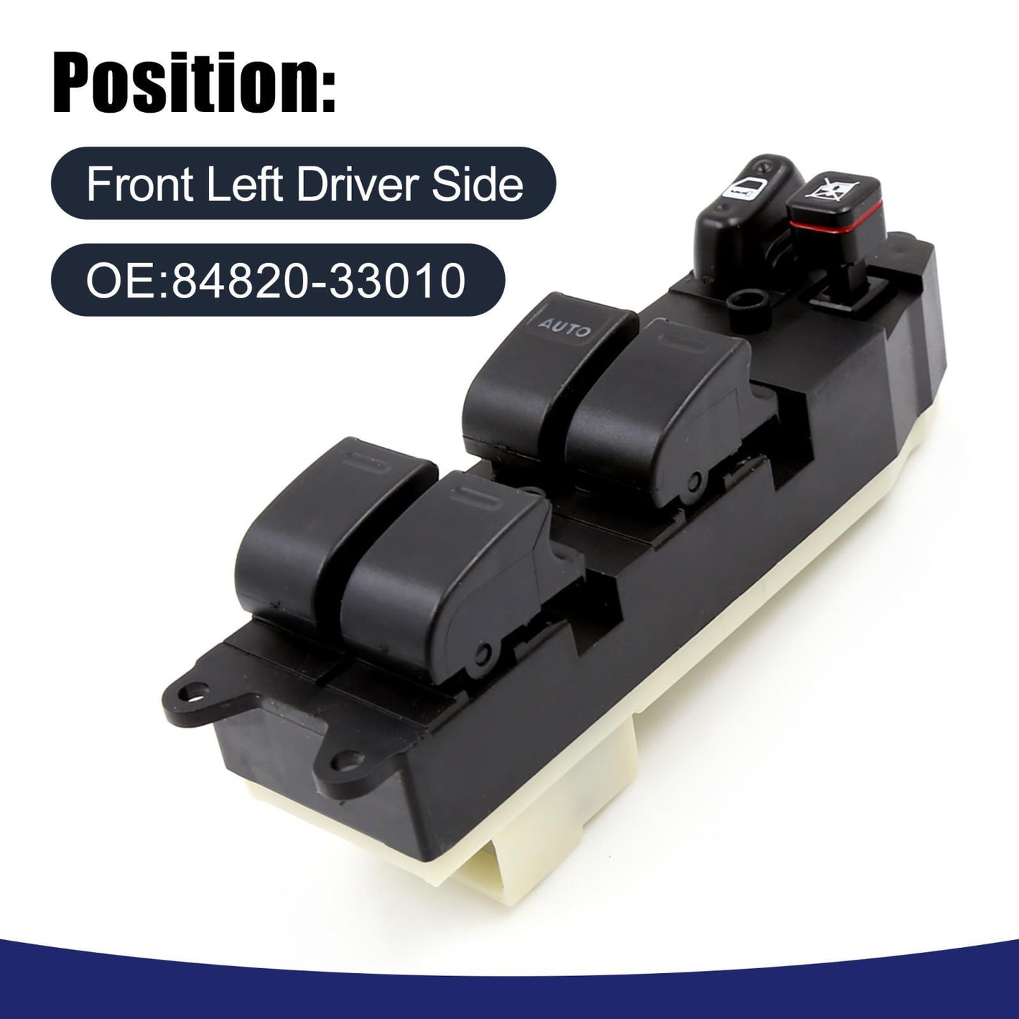 84820-33010 Power Window Switch Main Driver Side for Lexus ES300 91-96