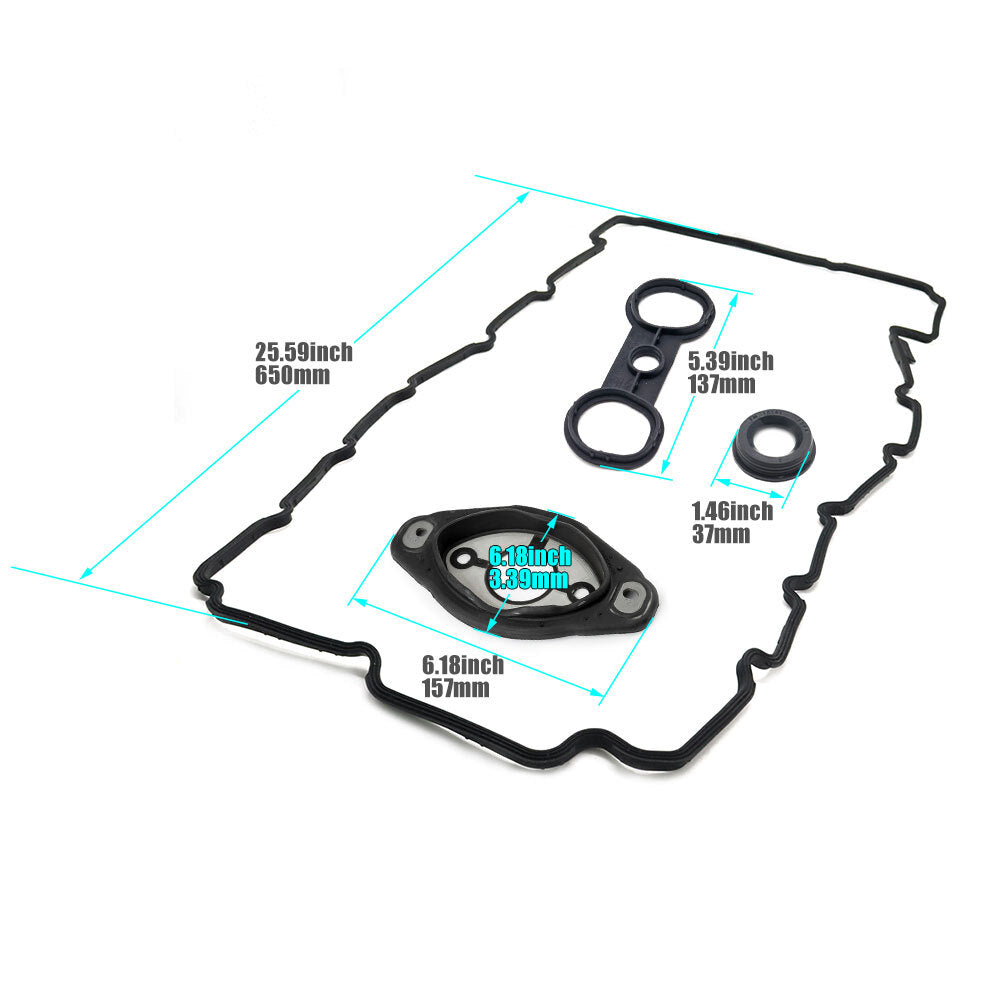 11127552280 Valve Cover Gasket NEW Replace for BMW 128i 323i 328i 528i X3 X5 Z4