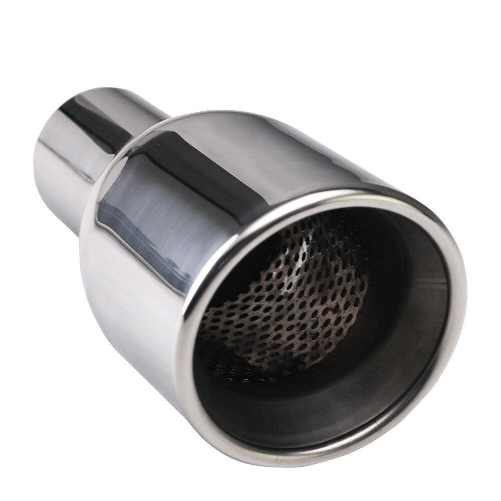 1PC Universal 60mm Inlet 4 OD Exhaust End Tip Muffler End Tip 240mm Mesh Tip