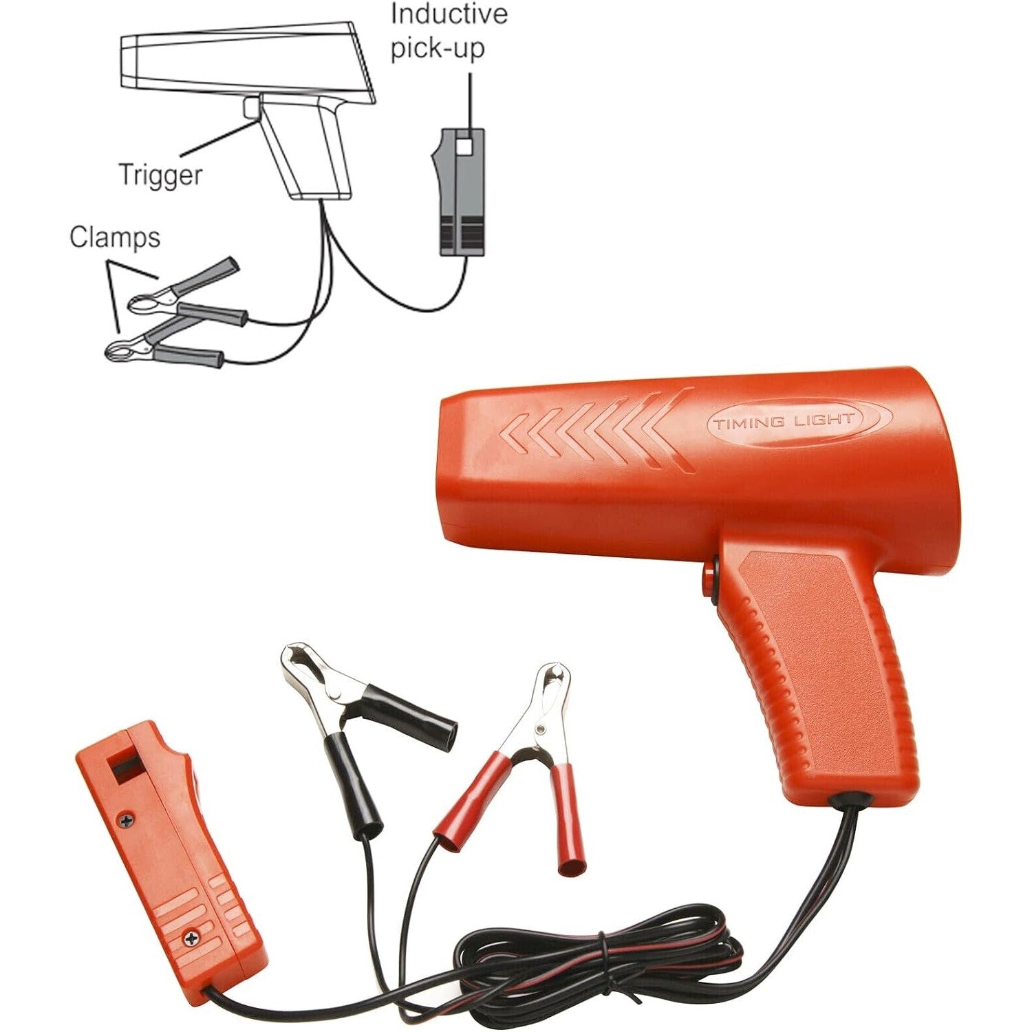 Professional automotive induction timing light tester, gun-type engine ignition xenon lamp tester