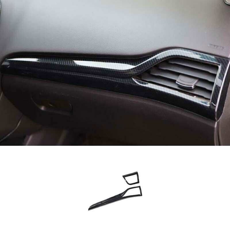 2X Carbon Fiber Console LR Air Outlet Vent Trim for Ford Fusion Mondeo 13-2020