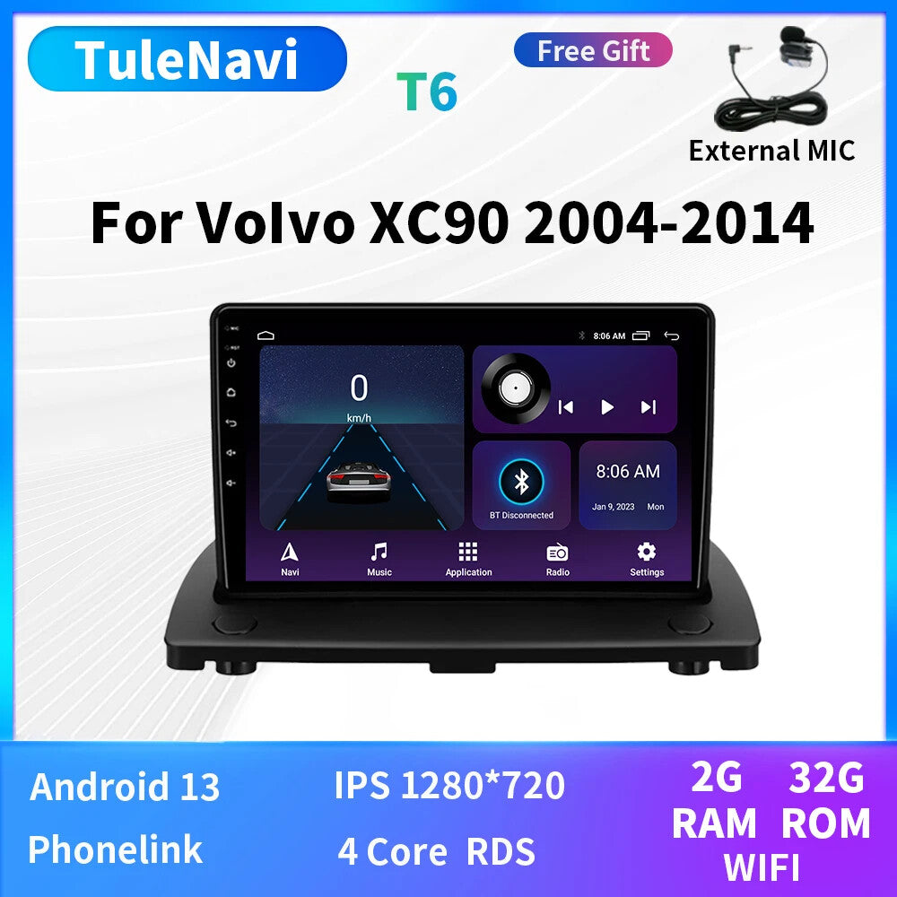 for VOLVO XC90 XC 90 2004-2014 Android Car Radio GPS Carplay Video Player Screen