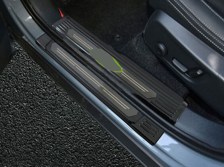 for Volvo XC40 2019-22 Black Steel Inner Door Sill Scuff Plate Cover Protector4