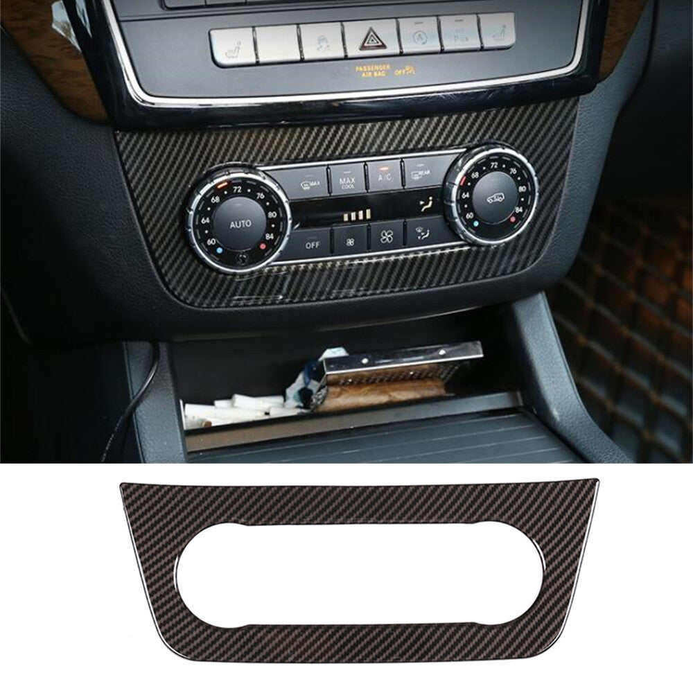 Carbon Fiber ABS Center AC Switch Adjust Panel Trim for Benz GL GLE GLS ML 13-19