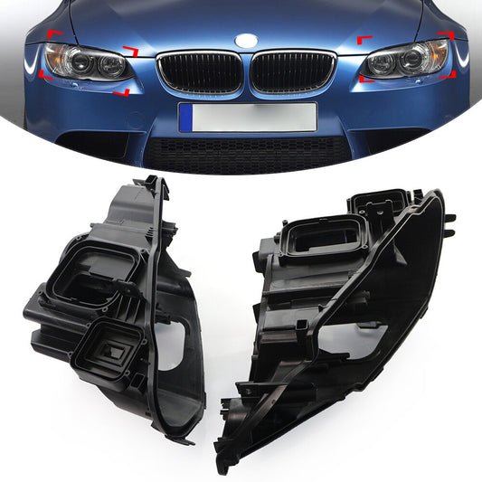 2x Headlight Rear Shell Base Left Right for BMW E92 E93 M3 328i 335i 2006?2009