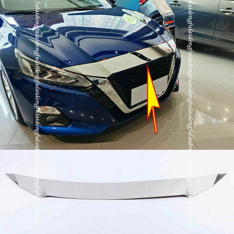 for Nissan Teana Altima 2019-22 Chrome Front Grille Mesh Engine Hood Cover Trim