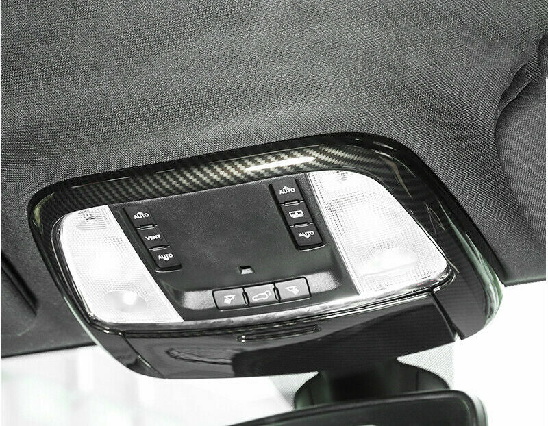 for Jeep Grand Cherokee 11-20 Carbon Fiber Front Reading Light Lamp Frame Cover