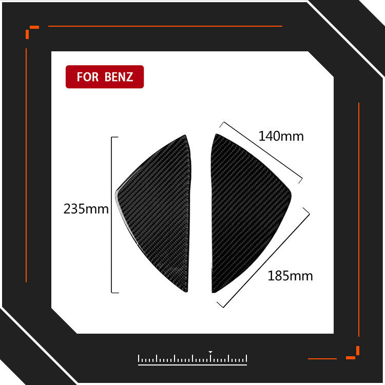 Carbon fiber door recess stickers for Mercedes-Benz W204 C-Class (07-13)