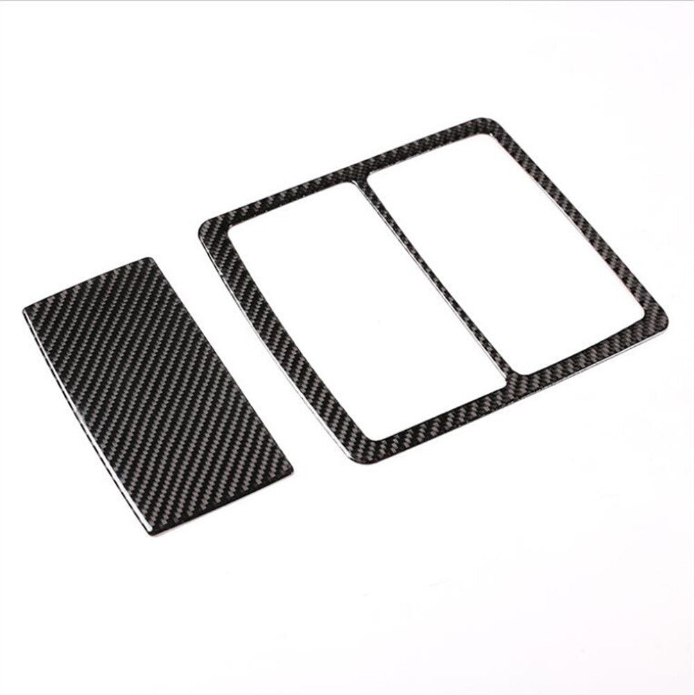 Carbon Fiber Front Reading Light Lamp Panel Trim for T@yota Highlander 2009-2013