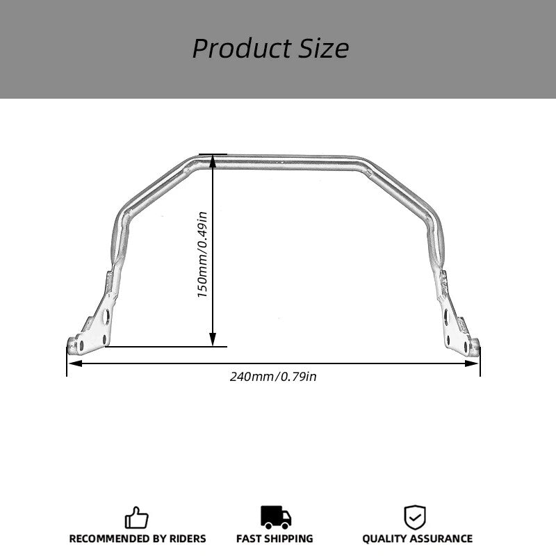 Crossbar Mobile Phone GPS Bracket Support Holder For R 1200GS 1250GS ADV LC 12mm