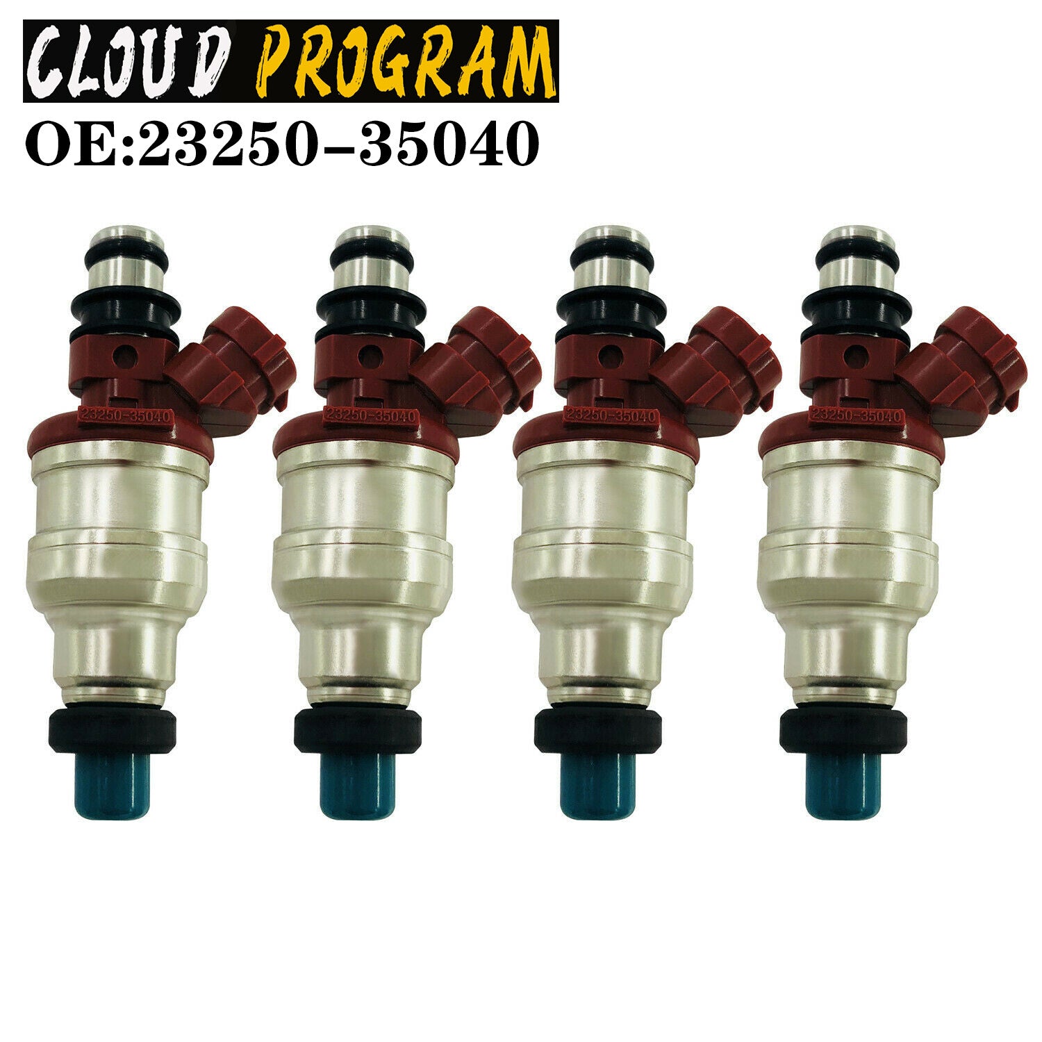 4x Fuel Injector 23250-35040 For 88-95 for Toyota 4Runner Pickup T100 22RE 2.4L