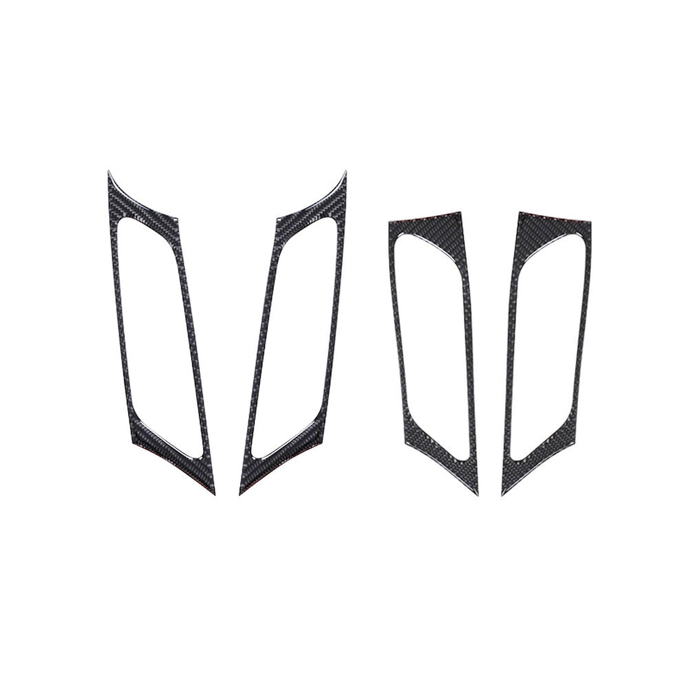 4Pcs Carbon Fiber Door Handle Frame Cover Trim for BMW X3 F25 X4 F26 2011-2017