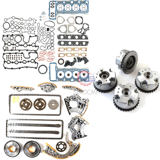 Overhaul Rebuild Gasket Kit 4VVT Timing Chain Kit For 4.2L for Audi for VW Touareg