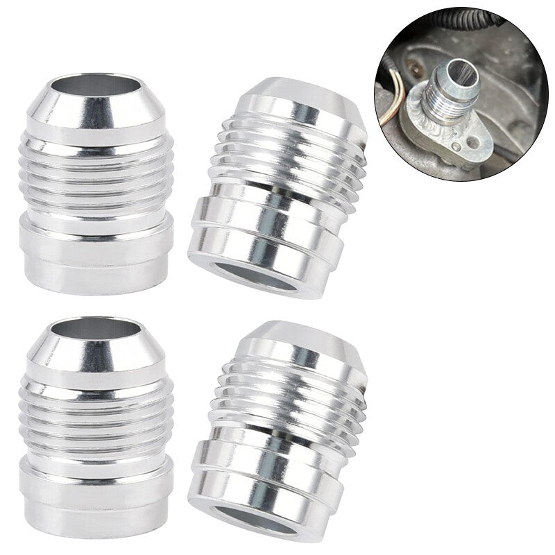 4Pcs AN10 -10AN Male Billet Steel Weld On Fitting/Adapter 6061-T6 Aluminum Alloy