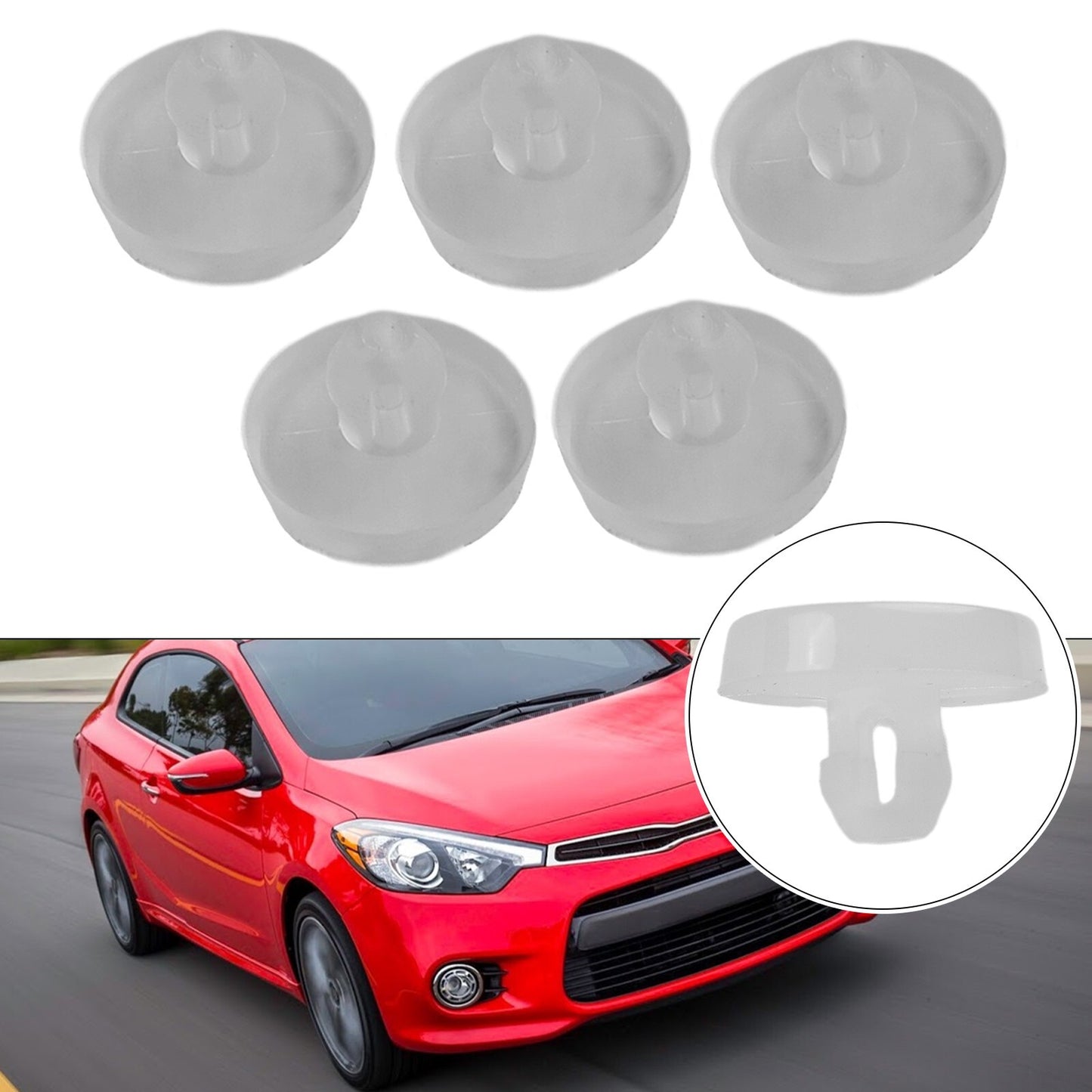 Easy to use rubber buffer pad for Hyundai for Elantra brake light switch Set of 5