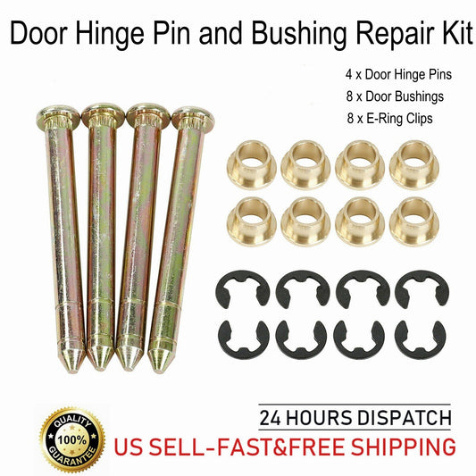 Door hinge pins and pin bushing kits for 1992-1997 for Ford F150 F250 F350 series.