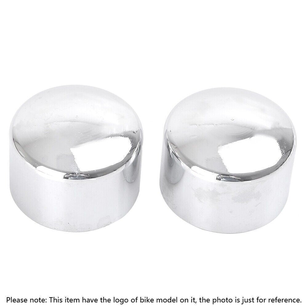 2pcs Front Axle Nut Covers Universal Fit for Harley Davidson Choppers