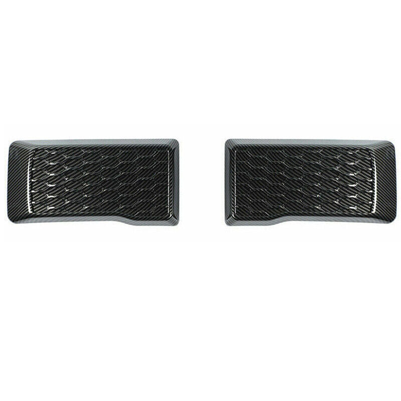 2pc Carbon Fiber Front Bumper Guards Pads Decor Cover Trim for Ford F150 2015-20