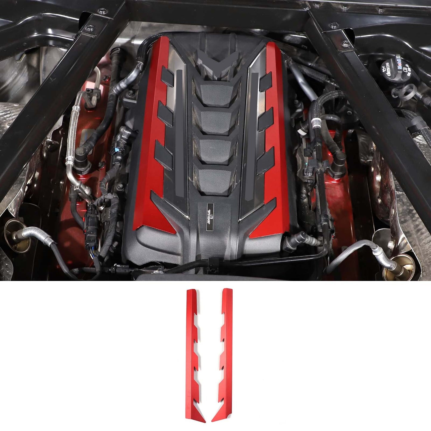 ABS carbon fiber driver's for seat ventilated frame trim for Corvette C7 2014-2019