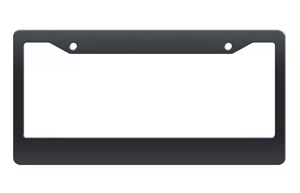 Car license plate frame cover, front cover, trunk black plastic for Alfa Romeo