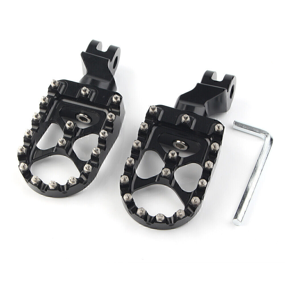 Wide Front Foot Pegs Footrests For T100 T900 2001-2015 Thruxton 1200 2004-2015