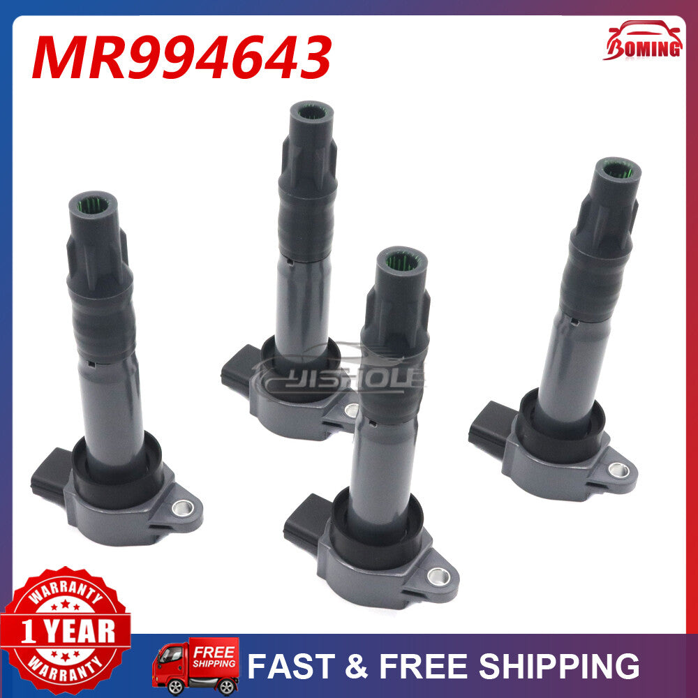 Pack 4PC Ignition Coils For 2.4L for Mitsubishi Galant Lancer Outlander 2.4 MR994643