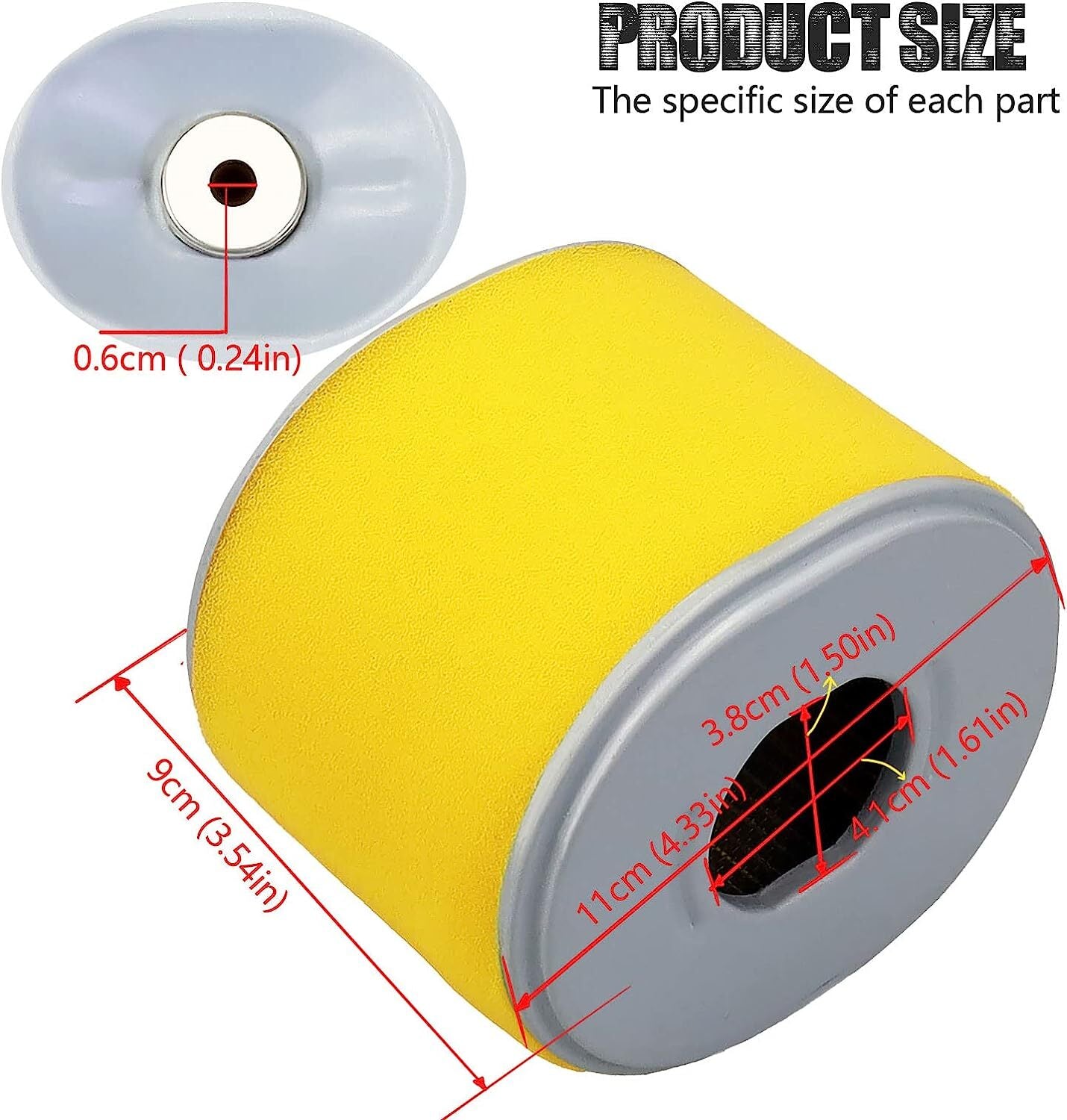 Air Filter Combo 17210-ZE3-505 Replaces for Honda GX340 GX390 17210-ZE3-010